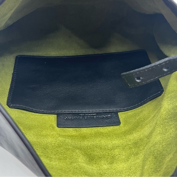 Danielle Sakry Handmade Black Leather Clutch - Picture 5 of 7